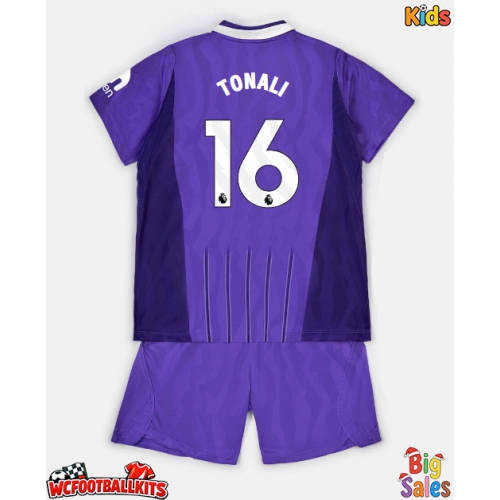 Tottenham Hotspur Sandro Tonali #16 Replica Third Stadium Kit for Kids 2026-27 Short Sleeve (+ pants)
